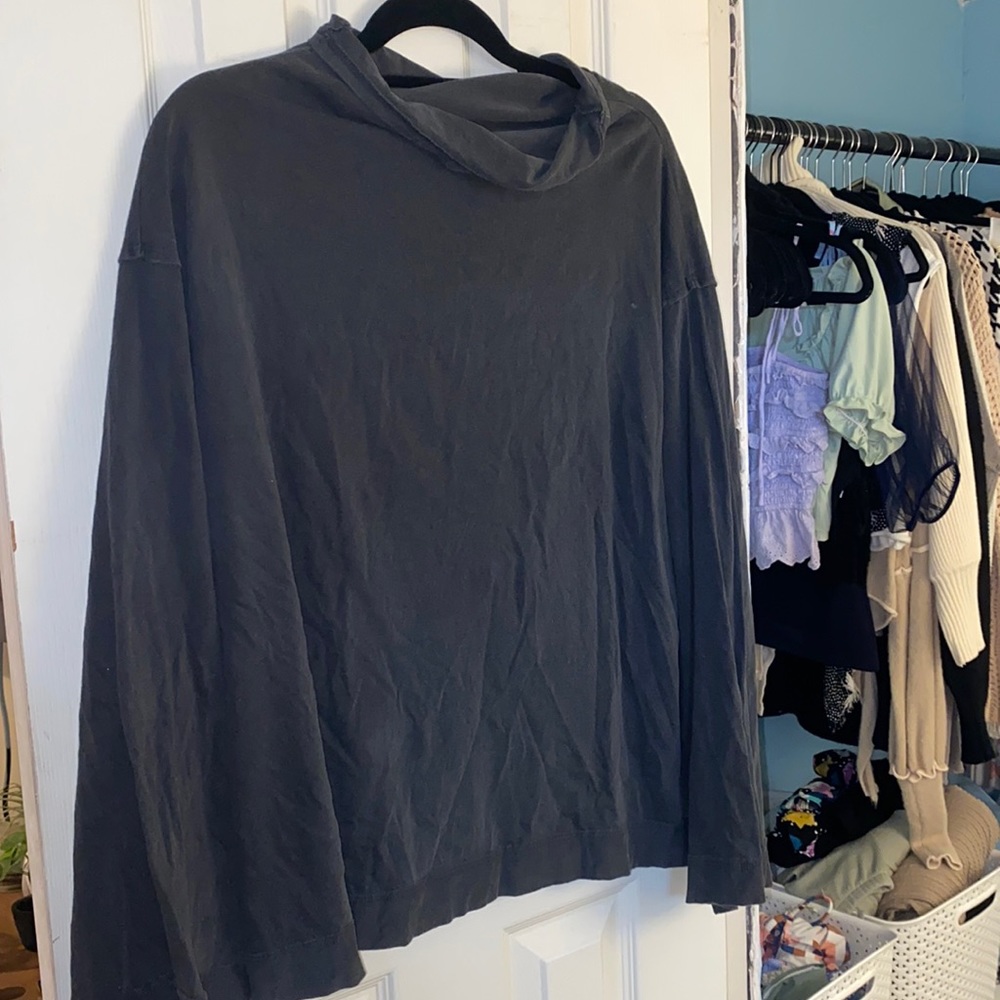 Oversized cowl neck long sleeve